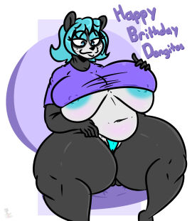 big_breasts breasts chubby female furry huge_breasts kingretrokirby tagme thick_thighs wide_hips