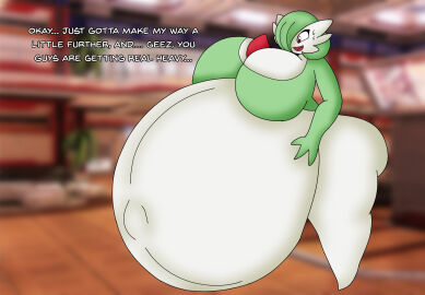 big_breasts breasts cleavage female gardevoir generation_3_pokemon huge_breasts hyper hyper_pregnancy pokemon pokemon_(species) pokémon_(species) pregnant ready_to_pop thick_thighs washydarkmode wide_hips
