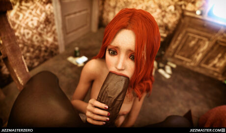 1boy 3d 3d_render blurry breasts chest_of_drawers dark-skinned_male dark_skin daz_studio dirty_room erect_nipples fellatio female freckles green_eyes high_resolution huge_cock jizzmasterzero kneeling kneeling_on_floor kneeling_oral_position large_penis looking_down male male_pov male_pubic_hair motel motel_room nail_polish nipples nude oral original original_character paid_reward penis pov prostitution pubic_hair red_hair solo_focus straight subscribestar_reward table television veins veiny_penis very_high_resolution web_address