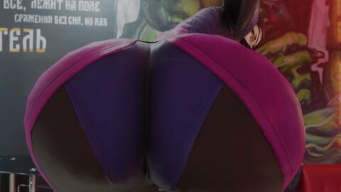 3d against_fourth_wall against_glass animated ass ass_focus ass_on_glass ass_press black_hair bodysuit capcom female from_behind huge_ass juri_han kishi leaning leaning_forward looking_at_viewer looking_back no_sound purple_eyes shiny shiny_clothes shiny_hair short_hair skin_tight solo street_fighter street_fighter_6 street_fighter_v tagme twintails video