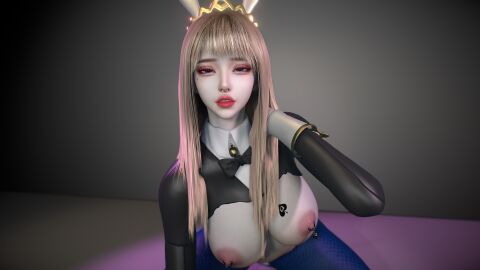 1girls 3d beauty_mark big_breasts blonde_hair blue_eyes breasts bunny_ears bunny_girl bunny_tail bunnysuit choker crashbanditkut cute_face eyebrow_piercing eyebrows eyelashes female female_focus fishnets fit fit_female hair handwear lipstick long_hair mole mole_under_eye nipple_piercing nipple_piercings nipples nose_piercing on_knees original original_character partially_clothed piercing pose queen_of_spades queen_of_spades_symbol red_lipstick seductive seductive_look sitting solo spade_tattoo tattoo virt-a-mate virtamate
