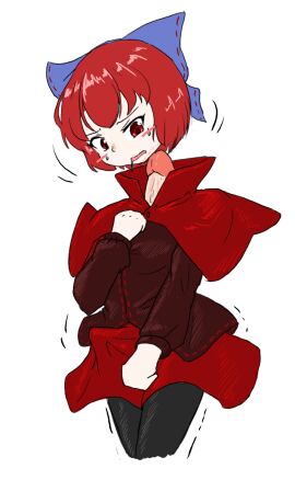 1futa clothed clothing diphallia diphallism erection_under_clothes flying_head fully_clothed futa_only futanari human imminent_sex intersex light-skinned_futa light_skin monophallia multi_genitalia multi_penis penis penis_neck red_hair sekibanki short_hair solo standing tagumi touhou unusual_anatomy unusual_anatomy_placement unusual_genitalia_placement unusual_penis_placement what