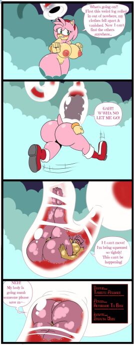 amy_rose ass ass_focus big_ass big_breasts breasts casual_nudity female huge_ass huge_breasts nude roga14 sonic_(series) vore