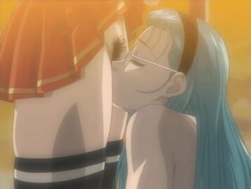 00s 2002 2girls animated bible_black bible_black_gaiden black_thighhighs classroom closed_eyes clothes_lift cunnilingus female glasses green_hair hairband kozono_nami long_hair lowres mochida_junko multiple_females multiple_girls oral pubic_hair school school_uniform skirt skirt_lift tagme thighhighs yuri