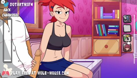 2d 2d_(artwork) 2d_animation animated bra cum cum_on_body cum_shot cumshot dotartnsfw foster's_home_for_imaginary_friends frankie_foster grey_body handjob hole_house moan moaning moaning_in_pleasure mp4 red_hair see-through see-through_clothing sex sitting sitting_on_desk skirt sound sound_effects tagme video videos