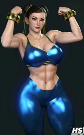 1girls 3d abs ass big_ass big_breasts breasts capcom chun-li cleavage clothed clothed_female clothes clothing female female_only fit fit_female hagiwara_studio mature_female milf muscular muscular_female solo solo_focus straight_hair street_fighter street_fighter_6 tagme thick_thighs tight_clothing tights wide_hips
