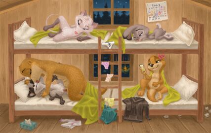 1boy 4girls absurd_res adult_on_young age_difference american_opossum animal_genitalia animal_penis anthro anus basil_(comatose) bed bed_sheet bedding bodily_fluids bow_on_head brown_body brown_fur bunk_bed cellphone closed_eyes clothing cub digital_media_(artwork) disney dripping electronics erection feet female finger_fuck fingering fingering_self fingers from_front_position fur furniture genital_fluids genitals grey_body grey_fur group hareluca hi_res holding_cellphone holding_object holding_phone holding_smartphone jae_(comatose) judy_hopps lagomorph laura_(comatose) leaking leporid licking licking_another licking_partner lottie_(comatose) lying male male/female male_penetrating mammal marsupial masturbation missionary_position multiple_females multiple_girls mustelid narrowed_eyes nude older_male on_back on_bed on_front on_side open_mouth otter panties penetration penile penile_penetration penis phone pillow procyonid purple_eyes pussy pussy_juice_leaking rabbit raccoon recording saliva saliva_on_tongue sex sheath sitting size_difference smartphone smile spread_legs spreading tail tissue_box toes tongue tongue_out topwear underwear undressed vaginal_fluid_drip vaginal_fluids vaginal_masturbation vaginal_penetration voyeur vulva young young_anthro young_female young_penetrated younger_female zootopia