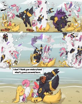 2024 3_toes absurd_res accidental_autofellatio accidental_fellatio accidental_penetration accidental_sex action_pose anal anal_sex angry animal_genitalia animal_penis anus ass autofellatio balls balls_in_mouth beach bisexual black_anus black_balls black_nose black_perineum bondage bound bruised canine_genitalia canine_penis closed_eyes comic competition cowgirl_position cunnilingus dakota_(trepidfox) day dialogue eeveelution english_text erection feet female female_on_top female_penetrated feral feral_on_feral fight fight_cloud from_front_position fuf generation_1_pokemon generation_2_pokemon generation_6_pokemon genitals group group_sex hi_res humor jolteon knot kricket_(trepidfox) looking_at_another male male/female male/male male_penetrated male_penetrating male_penetrating_female male_penetrating_male masturbation mouth_hold nintendo on_bottom on_top oral oral_masturbation outside painal pawpads paws penetration penile penile_masturbation penile_penetration penis penis_in_ass penis_in_mouth penis_on_face perineum pink_body pink_penis pixel_(trepidfox) plushie pokemon pokemon_(species) pose pussy quadruped reverse_cowgirl_position ribbon_bondage ribbons ribbons_(anatomy) scratches sex sexual_competition sexual_fight smile soles speech_bubble sylveon tea_bagging teeth text threesome toes trio umbreon vaginal_penetration white_anus white_body yellow_balls yellow_body