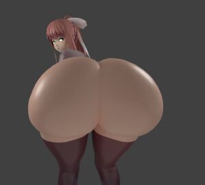 1girls 3d alternate_ass_size ass ass_bigger_than_head ass_body bubble_ass bubble_butt doki_doki_literature_club fat_ass female huge_ass image jinouga97 looking_at_viewer looking_back looking_back_at_viewer monika_(doki_doki_literature_club) team_salvato