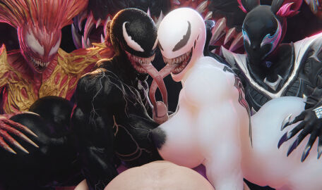 4girls anti-venom big_breasts breasts female gretdb harem huge_breasts marvel marvel_comics marvel_rivals monster_girl multiple_females multiple_girls nightmare_waifu paizuri scream_(spider-man) she-venom spider-man_(series) squirrel_girl_(marvel) squirrel_girl_(marvel_rivals) squirrel_girl_(symbiote_squirrel) symbiote you