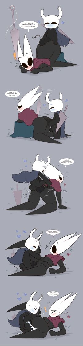 1boy 1girls 2d anal_penetration anal_sex anus ass big_penis breasts cum cum_in_pussy cum_inside cum_leaking cum_leaking_out_of_pussy cumflation dick digital_drawing_(artwork) duo female hollow_knight hornet_(hollow_knight) incest inflation kilinah larger_female laying_on_back laying_on_side legs legs_apart legs_held_open legs_spread lying male nude outerwear outerwear_only penis protagonist_(hollow_knight) pussy sitting small_ass small_breasts smaller_male spider standing the_knight_(hollow_knight) vagina vaginal_penetration weapon