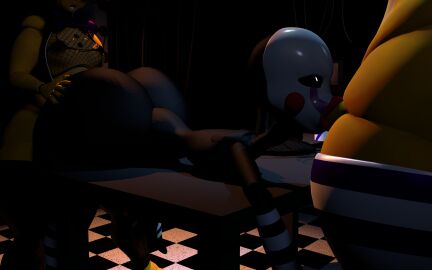 3d anal anal_sex animatronic animatronic_male ass blowjob fanfnaf5 femboy femboys five_nights_at_freddy's five_nights_at_freddy's_2 fnaf fnaf2 fredbear fredbear_(fnaf) male male/male marionette_(fnaf) puppet_(fnaf) spring_bonnie spring_bonnie_(fnaf) springbonnie thick_ass thick_lips thick_thighs threesome