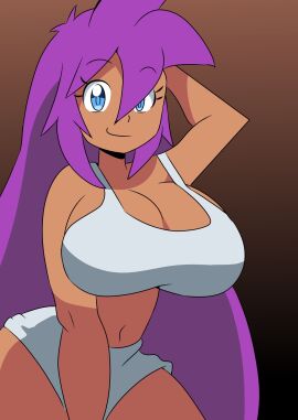 1girls breasts female large_breasts looking_at_viewer shantae shantae_(character) tagme