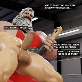 2boys balls bara comic gay hanzo helices3d male male/male male_only muscular muscular_male overwatch overwatch_2 reinhardt yaoi