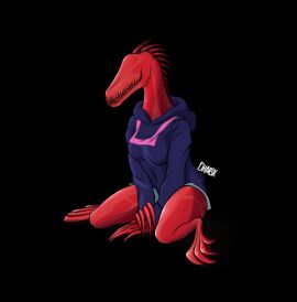 1girls 2023 anthro big_breasts breasts clothed dhar3kvo1d female humanoid monster monster_girl muscles nightmare_waifu purple_sweater red_body red_skin reptile scp-939 scp_foundation sitting source_request spikes sweater teeth thick_thighs thighs veins veiny veiny_muscles