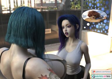 2girls 3d ass big_ass big_breasts big_thighs breasts breasts_bigger_than_head bust busty chest curvaceous curvy curvy_figure enormous_ass enormous_breasts fat_ass female giant_breasts gigantic_ass gigantic_breasts goth goth_girl hips hourglass_figure huge_ass huge_breasts huge_thighs hyper_breasts large_ass large_breasts large_thighs legs light-skinned_female light_skin massive_ass massive_breasts mature mature_female nova_ripley novitta original original_character original_characters slim_waist thick thick_ass thick_hips thick_legs thick_thighs thighs tonices voluptuous waist wide_hips