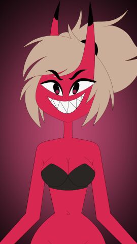 animated apple_(helluva_boss) caricanima demon gif helluva_boss succubus tagme