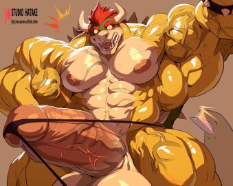2024 abs anthro areola balls bara biceps big_balls big_muscles big_penis bodily_fluids bowser bracelet brown_background clothed clothing deltoids emanata erection erection_under_clothing eyebrows genitals growth hair hatake horn huge_arms huge_balls huge_cock huge_muscles huge_thighs humanoid_genitalia humanoid_penis hyper hyper_arms hyper_balls hyper_genitalia hyper_muscles hyper_penis hyper_thighs ineffective_clothing jewelry koopa long_penis male male_only mario_(series) masculine_male muscle_growth muscles muscular muscular_anthro muscular_male nintendo nipples non-mammal_balls non-mammal_nipples obliques open_mouth patreon pecs penis quads saliva scalie serratus shell simple_background solo spiked_bracelet spiked_shell spiked_tail spikes spikes_(anatomy) standing surprised_expression sweat tail teeth tenting text thick_arms thick_penis thick_thighs thong thong_only tongue tongue_out topless topless_anthro topless_male underwear underwear_only url vein veiny_muscles veiny_penis yaoi