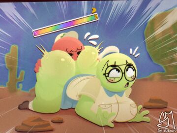 ! !! 1boy 1boy1girl 1girls 2025 anal_fluids anal_juice anus anus_juice bald blush blushing boobs boots breasts candy facesitting female glasses lime_skin looking_at_viewer looking_back male no_panties peak-chan_(okgaki) peak_(videogame) pleasure_face pussy red_skin rimming scout scout_(peak) semidraws short_hair spread_anus spread_ass spread_legs spreading suprised sweaty sweaty_anus sweaty_ass tagme wide_hips