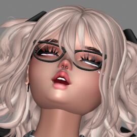 1girls close_up cybertrixxxie female female_only glasses vrchat wearing_glasses