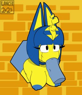 2025 2d_animation ambiguous_species animal_crossing animated ankha ankha_(animal_crossing) anthro anthro_penetrated big_breasts big_penis black_eyes blue_body blue_fur blue_hair blue_nipples bodily_fluids bouncing_breasts breasts disembodied_penis domestic_cat duo ear_piercing ear_ring erection felid feline felis fellatio female female_penetrated fur genitals gif glans grey_glans grey_penis hair heart_symbol humanoid_genitalia humanoid_penis loop male male/female male_penetrating male_penetrating_female mammal mklancer00 nintendo nipples nude oral penetration penile penis piercing ring_piercing rough_sex saliva sex short_playtime thick_penis thrusting vein veiny_penis yellow_body yellow_fur yellow_inner_ear