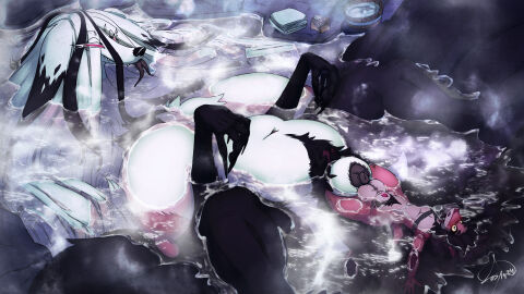 16:9 4k absurd_res anthro anthro_on_anthro areola asian_mythology ass atokitsune balls balls_on_balls bareback bathing bathing_together belly big_balls big_belly big_breasts big_ears black_hair black_nose black_sclera blush bottom_heavy breasts canid canine covered_eyes curvy_figure demon detailed_background digitigrade dragon duo east_asian_mythology extreme_size_difference feet female fluffy_balls fox frottage fur futa/male futanari fuzzy_balls genitals glistening glistening_body hair hi_res highlights_(coloring) huge_belly huge_breasts huge_hips huge_thighs intersex intersex/male intersex_penetrating intersex_penetrating_male interspecies japanese_mythology large_insertion larger_anthro larger_female long_hair looking_pleasured lying machine male male_penetrated mammal metal_arm miyami_hisamoto multi_tail multicolored_body multicolored_fur mythological_canine mythological_creature mythological_fox mythological_scalie mythology narrowed_eyes nipples nogitsune orange_eyes penetration penile penis pink_nipples red_body red_eyes red_skin rokkan_riierham scalie sex size_difference slightly_chubby slightly_chubby_female spa steam succubus tail thick_thighs toes two-tone_body two-tone_fur two-tone_tail voluptuous voluptuous_futa white_body white_butt white_fur white_hair white_highlights wide_hips widescreen yokai