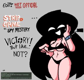 1girls 2d arcaned_roses black_bra black_hair black_panties bra cosplay edit edited female female_only light-skinned_female light_skin long_hair mystery_(roses_arcaned) panties roses_arcaned smiley_face solo spy_(team_fortress_2) tagme team_fortress_2