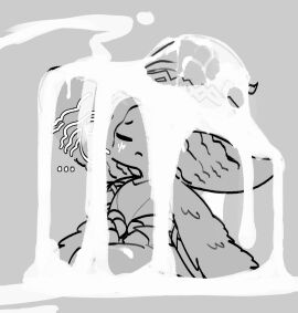 1girls 4_arms bandai_namco big_hat bukkake covered_in_cum cum_everywhere doll elden_ring female fromsoftware implied_male krekk0v looking_down male miniature_ranni multi_arm multi_limb ranni_the_witch sad sad_face too_much_cum