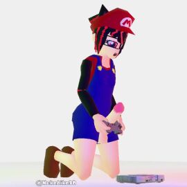 3d blender blender_cycles lowpoly male male_only mario_(cosplay) nekoaiko3d nintendo playstation playstation_1 playstation_controller robin_akiyama_(cappyadams) sound tagme video