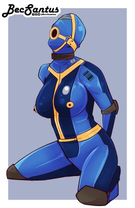 69 arms_behind_back barcode bdsm_suit becsantus big_breasts blue_suit bodysuit bondage bondage_hood breasts collar commission drone dronesuit edit elbow_pads emblem fallout female female_focus female_only femsub full_body_suit full_head_mask fully_clothed gag gagged harness_gag human kneeling kneepads latex_suit logo looking_up mask nipples nipples_visible_through_clothing no_source permanent permanent_bondage property property_of ring_gag rubber_suit seams shiny_clothes slave stockings submissive_female text text_on_clothing tight_clothing vault_69 vault_dweller vault_girl vault_suit warranty_warning writing