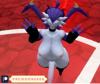 3d breasts futanari gardevoir high-angle_view humanoid humanoid_penis intersex large_breasts large_penis looking_up penis pokemon pokemon_(species) self_upload vrcgooner06 vrchat