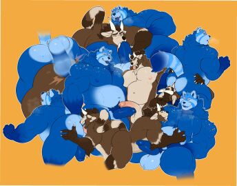 ailurid anal anthro bodily_fluids coati duo facesitting fellatio hi_res horn lactating mafekoba male male/male male_lactation mammal oral penile penis procyonid red_panda rimming sex sitting_on_another