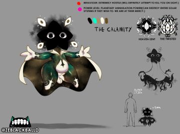 1boy 3_fingers 6_eyes alien alien_boy alien_genitalia alien_penis alternate_version_available ass balls big_ass big_belly big_butt big_thighs black_face cape character_sheet cosmic_skin eldritch eldritch_abomination eldritch_horror galaxy galaxy_body green_body grey_background male male_only model_sheet multi_eye original original_character penis redesign reference_sheet remake remastered shortstack simple_background small_balls small_penis star star_head the_calamity_(zeblackballd) thick_thighs yellow_body ze_blackball.d zeblackballd_(artist)