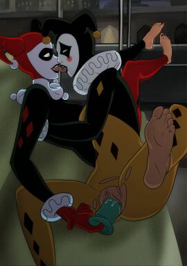 2d 2girls asian asian_female barefoot batman:_caped_crusader batman:_the_animated_series batman_(series) blue_eyes breasts caucasian caucasian_female color crossover darkeluncut dc_comics dcau dildo dildo_in_pussy dildo_insertion elmrtev female female/female female_only french_kiss full_color harley_quinn harley_quinn_(caped_crusader) harley_quinn_(classic) harley_quinn_(dcau) interracial kissing lesbian lesbian_sex painted_toenails png pussy_juice pussy_juice_drip red_and_black red_toenails saliva saliva_string sex sex_toy sideboob square_crossover tongue tongue_kiss tongue_out uncensored vaginal vaginal_insertion villain villainess white_eyes yellow_and_black yuri