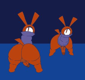 1_eye anthro ass balls carmelcaker cloak clothed clothing deltarune erection genitals looking_at_viewer low_res male male_only pantsless penis presenting presenting_hindquarters solo tao_(deltarune) undertale_(series)