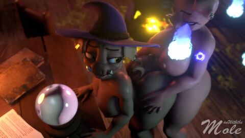 16:9 3d_(artwork) 3d_animation ambiguous_penetration animal_ears animated anthro anthro_on_anthro anthro_penetrated anthro_penetrating anthro_penetrating_anthro anthro_penetrating_female ass bent_over big_breasts big_butt biped bouncing_breasts bouncing_butt breasts clothing crystal_ball digital_media_(artwork) domestic_pig duo female female_penetrated female_piglin from_behind_position gynomorph gynomorph/female gynomorph_penetrating gynomorph_penetrating_anthro gynomorph_penetrating_female halloween hat hat_only headgear headgear_only headwear headwear_only hi_res intersex intersex/female intersex_penetrating intersex_penetrating_anthro intersex_penetrating_female looking_back mammal manwiththemole microsoft minecraft moan mojang mostly_nude nipples nude penetration penile penile_penetration piglin pupils sex short_playtime sound sound_warning suid suine sus_(pig) tagme tail thick_thighs video widescreen witch_hat xbox_game_studios