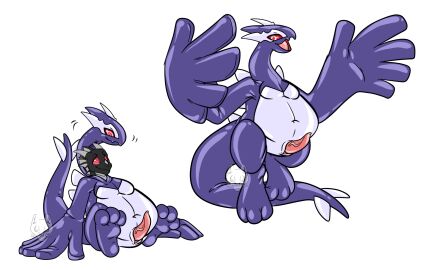 2024 black_body bound claws dorsal_fin dorsal_frill dragon ear_fins encasement fin frill_(anatomy) generation_3_pokemon genitals grey_body hi_res horn hypnosis hypnosiswolf latex latex_transformation legendary_pokemon male male_only mind_control multicolored_body mythological_creature mythological_scalie mythology negadrake nintendo penis pokemon pokemon_(species) red_eyes scalie shadow_lugia shadow_pokemon spines transformation wings