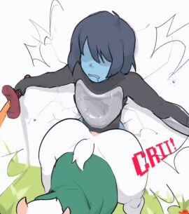 2boys 2d 2d_animation 2d_artwork against_wall anal anal_insertion anal_juice_on_penis anal_sex animated animated_gif anthro anthro_on_human anus ass blue_body blue_hair bottom_heavy bottom_heavy_femboy bottomless bottomless_male bubble_ass bubble_butt butt_slam deltarune enormous_ass fat_ass femboy furry furry_male gif gigantic_ass huge_ass huge_butt huge_cock hung_femboy konni kris_(deltarune) large_ass large_penis legs_apart light-skinned_male light_skin male male/male naked naked_male penis pinned power_bottom ralsei sex slamming sword thick_ass thick_legs thick_thighs wet_penis