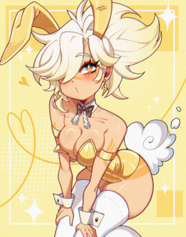 1girls ass bare_chest bare_hands bare_hips bare_shoulders bare_thighs blonde-haired_female blonde_eyebrows blonde_female blonde_hair blush blush_face blush_lines blushed_face blushing_at_viewer blushing_face blushing_female bowtie breasts bunny_ears bunny_girl bunny_tail bunnygirl_outfit bunnysuit cleavage collar crystalsugarstars curvaceous curvaceous_body curvaceous_female curvaceous_figure curvaceous_hips curvaceous_thighs curvy curvy_body curvy_female curvy_figure curvy_hips curvy_thighs detached_collar ear_piercing earrings exposed_arms exposed_chest exposed_hips exposed_shoulders exposed_skin exposed_thighs eyebrows_visible_through_hair female hair_over_one_eye hairband hand_on_leg hand_on_own_leg hand_on_own_thigh hand_on_thigh hands_on_legs hands_on_own_legs hands_on_own_thighs hands_on_thighs hollow_shine hourglass_figure knee_socks knees_together lean_figure leaning_forward legs_closed legs_together legwear leotard narrow_waist original original_art original_artwork original_character pierced_ear shiny_breasts shiny_skin simple_background skindentation slender_body slender_waist slim_female slim_waist stockings thigh_highs thighhighs thin_waist topwear white_collar white_legwear white_pupils white_stockings white_thigh_highs white_thighhighs white_wrist_cuffs wide_hips wrist_cuffs yellow-eyed_female yellow_background yellow_bunny_ears yellow_bunnysuit yellow_eyes yellow_hairband yellow_leotard yellow_topwear