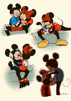 1boy 1girls anthro black_body blush bodily_fluids bottomless bow_(feature) bow_ribbon clothed clothing coat digital_media_(artwork) disney duo erection feet fellatio female female_penetrated footwear genital_fluids genitals gloves handwear headgear headwear hi_res leogcady male male/female male_penetrating male_penetrating_female mammal mickey_mouse minnie_mouse mouse murid murine oral oral_penetration penetration penile penis public_domain pussy rodent sex shoes simple_background sitting smile tail topwear vaginal_penetration watermark winter_coat