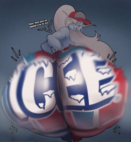 1girls adventure_time ass big_ass female female_only ice_queen_(adventure_time) icee novelty_pants round_ass solo solo_female tagme thedeathcrow05 twerking