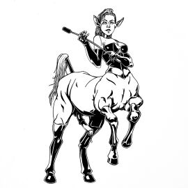 1futa 2021 4_legs 5_fingers animal_genitalia animal_genitalia_on_humanoid animal_penis anthro armwear black_latex breasts centaur cleavage clothed clothing collar digital_drawing_(artwork) digital_media_(artwork) dominant dominant_female dominatrix ejaculation equid equid_taur equine_genitalia equine_penis female fingers futanari genitals gloves greyscale hair handwear hi_res holding_paddle hooves horse_ears horse_tail horsecock_on_humanoid humanoid_face humanoid_taur intersex latex latex_armwear latex_clothing latex_gloves latex_handware latex_handwear latex_legwear legs_up legwear looking_at_viewer looking_down mammal mammal_taur monochrome mouth_closed multi_leg multi_limb original original_character paddle penis ponytail quadruped queensepa simple_background smile solo taur trans_woman transfem white_background