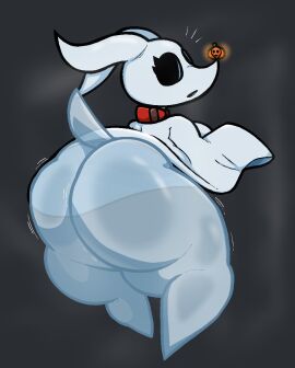 1girls ass ass_focus big_ass big_breasts breasts bubble_ass bubble_butt canine collar fat_ass female female_only furry ghost gigantic_ass hollow_eyes huge_ass lewdewott nightmare_before_christmas round_ass rule_63 sideboob solo solo_female thick thick_ass thick_thighs thighs voluptuous voluptuous_female wide_hips zero_(nightmare_before_christmas)
