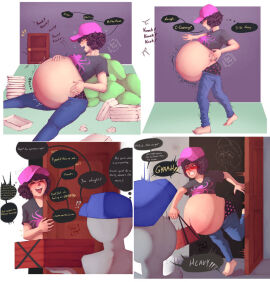 belly_expansion bloated bloated_belly bloated_stomach bloated_tummy burp burping stuffed_belly zapzapg8
