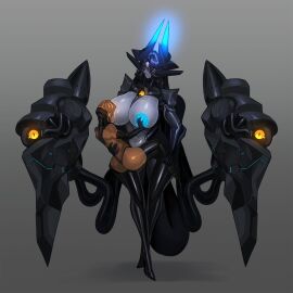 breastfeeding femdom gentle_femdom glowing_nipples green_skin horns incest platinum1945 robot robot_girl taller_female