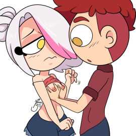 aiden_fox_(fnafhs) big_brother breast_grab breasts brother brother_and_sister female fhs fhsz3r0 fnafhs fnafhs_z3ro fnafhsrule34 fnafhsxxx fox_(fnafhs) foxy_(fnafhs) homerbls incest little_sister mangle_(fnafhs) meg_(fnafhs) red_hair white_hair yellow_eyes
