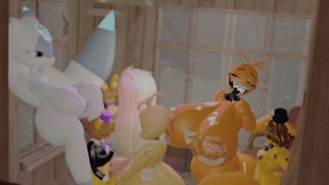 3boys 3d ass dildo_in_pussy fazbear_&_friends female five_nights_at_freddy's fnaf fredbear_(fnaf) golden_freddy_(fnaf) palworld pussy spring_bonnie_(fnaf) straight thick_ass thick_thighs toy_chica_(cyanu) toy_chica_(fnaf)