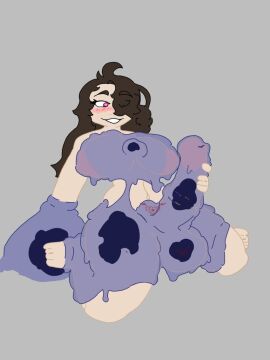 animal_genitalia animal_penis areola ass balls better_version_at_source big_breasts big_penis blush blush_lines body_writing breasts covered_in_slime digital_media_(artwork) equine_genitalia equine_penis erection exposed_breasts futanari genitals goo_creature hair heart_eyes heart_symbol huge_breasts human intersex intersex_focus mammal masturbation monster nipples nude one_eye_obstructed penis simple_background sl33py_demon slime slime_trap smile succubus_marking thick_thighs wide_hips