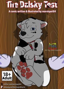 absurd_res animal_genitalia animal_penis blue_eyes canid canine canine_genitalia canine_penis canis cel_shading collar comic cover cover_art cover_page covering covering_crotch covering_penis dalmatian dalsky_(dalmatian_and_husky) domestic_dog duo embarrassed english_text erection everest_(paw_patrol) fan_character female feral fluffy fluffy_ears fluffy_tail fur genitals hi_res husky incestuous_temptation little_kid’s_show looking_at_viewer lying male male/female mammal markings marvispot84 mother_(lore) mother_and_child_(lore) mother_and_son_(lore) nickelodeon nickjr nordic_sled_dog parent_(lore) parent_and_child_(lore) parent_and_son_(lore) paw_patrol paws penis shaded son_(lore) spitz spots spots_(oc_marvispot84) spotted_body spotted_fur tail tail_cuddle text throbbing throbbing_penis