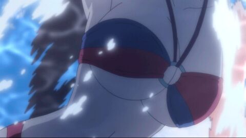 2d akeno_himejima animated anime_screencap big_breasts bikini black_hair bouncing_breasts breasts female high_school_dxd swimsuit